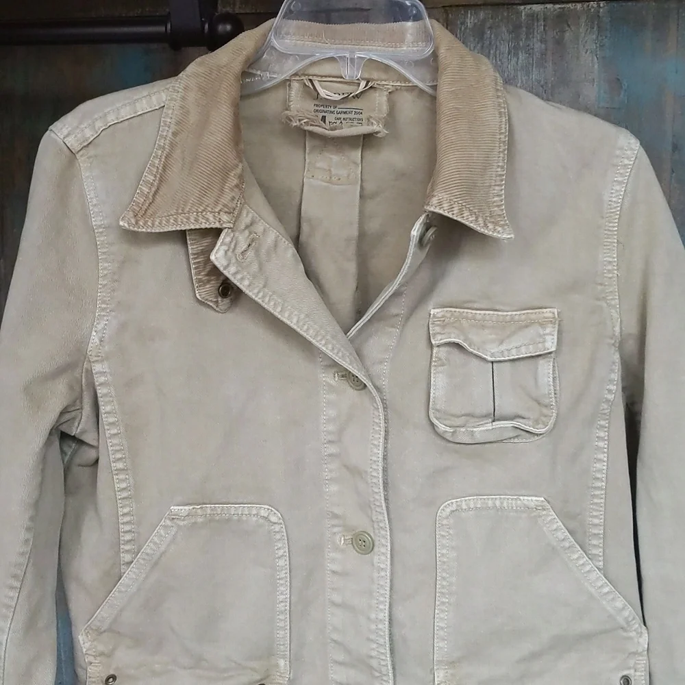 Vintage Y2K J.Crew X Avant Garde Cargo Jacket - Women's Medium - Picture 2 of 7